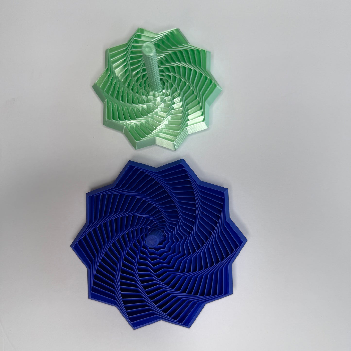 Blue and Teal Silk Star Fidget Toys